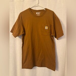 Carhartt Men's Tan Short Sleeve Pocket Tee